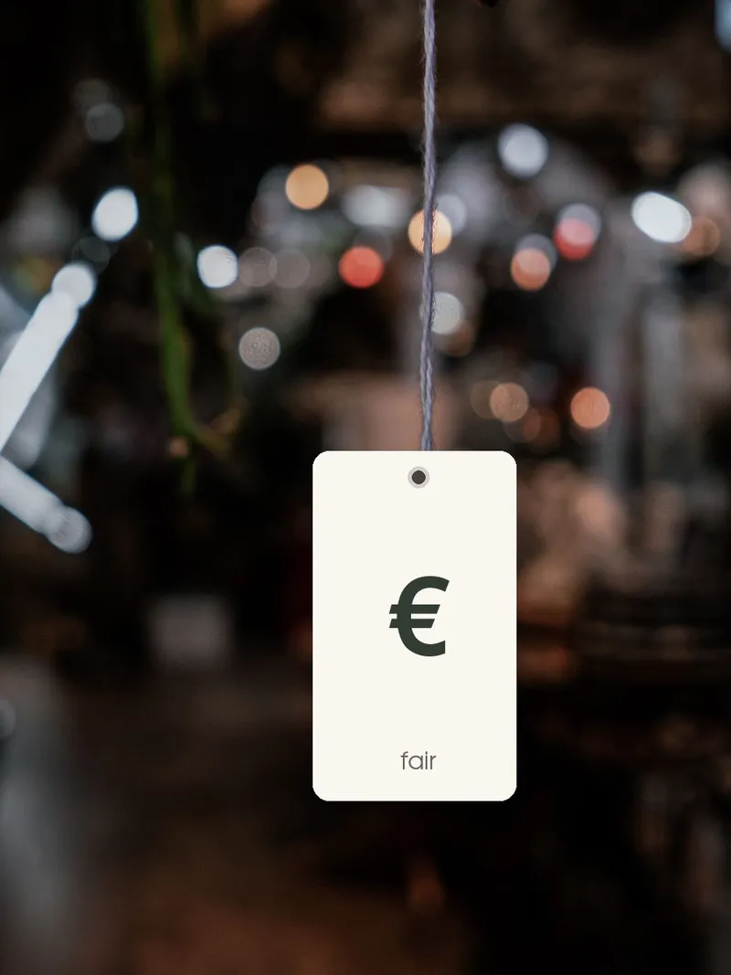Transparente Preise für Energieberatung — als Preisschilder symbolisiert